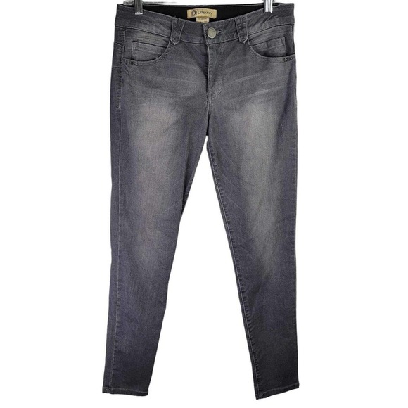 Democracy Jeans Skinny Ab Solution Flex Women's Size 8 Gray Mid Rise - Picture 2 of 11